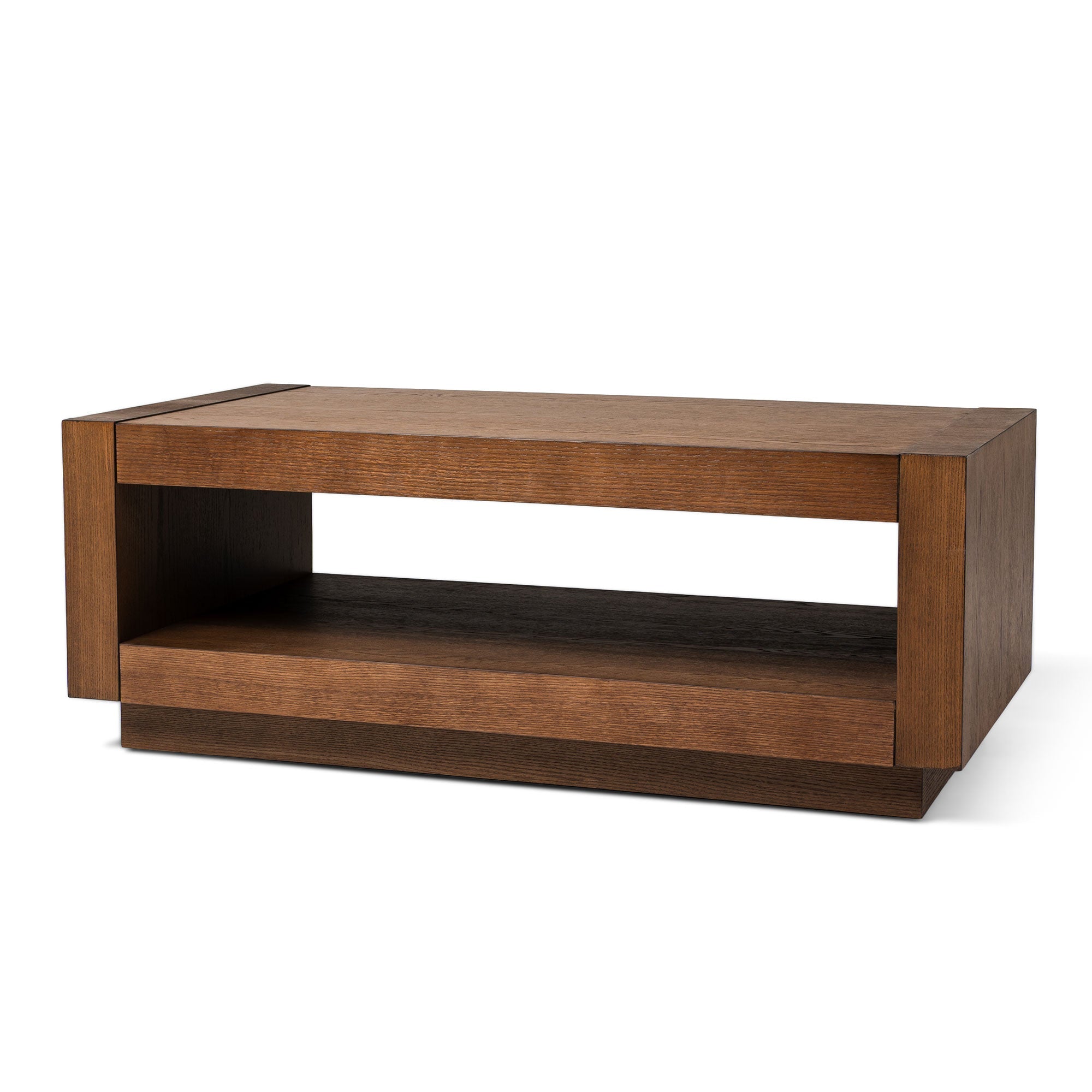 Artemis Contemporary Wooden Coffee Table in Refined Brown Finish
