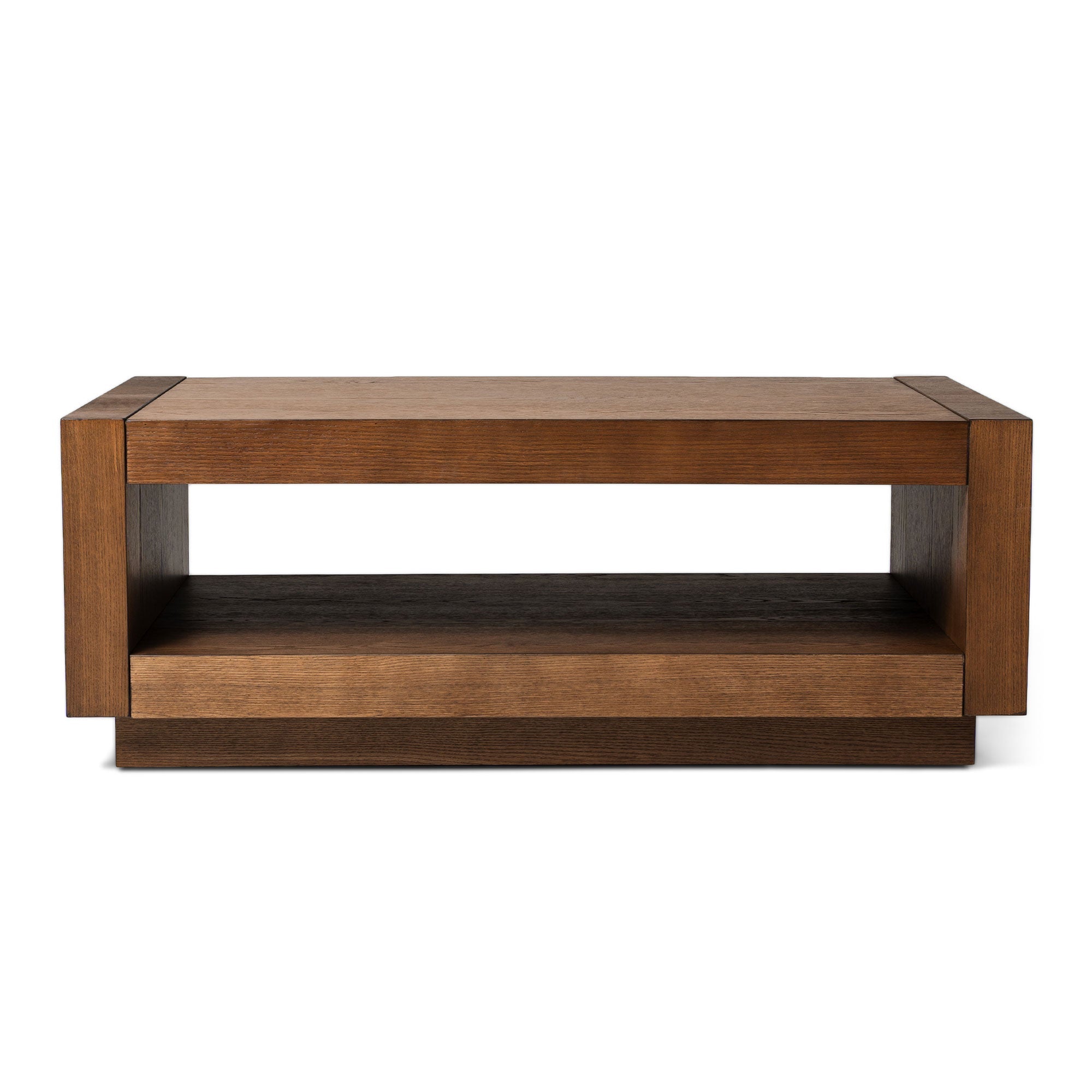 Artemis Contemporary Wooden Coffee Table in Refined Brown Finish