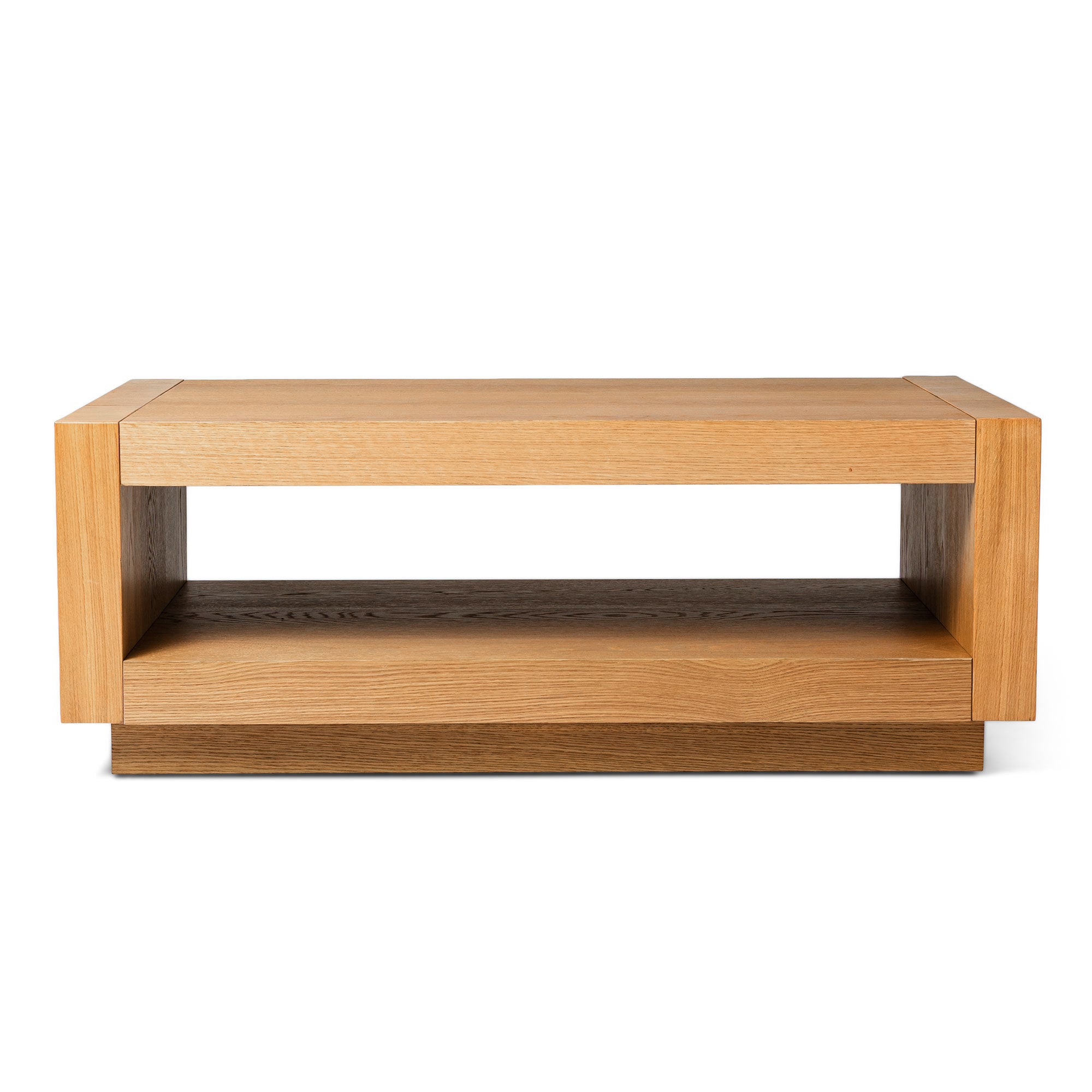 Artemis Contemporary Wooden Coffee Table in Refined Natural Finish