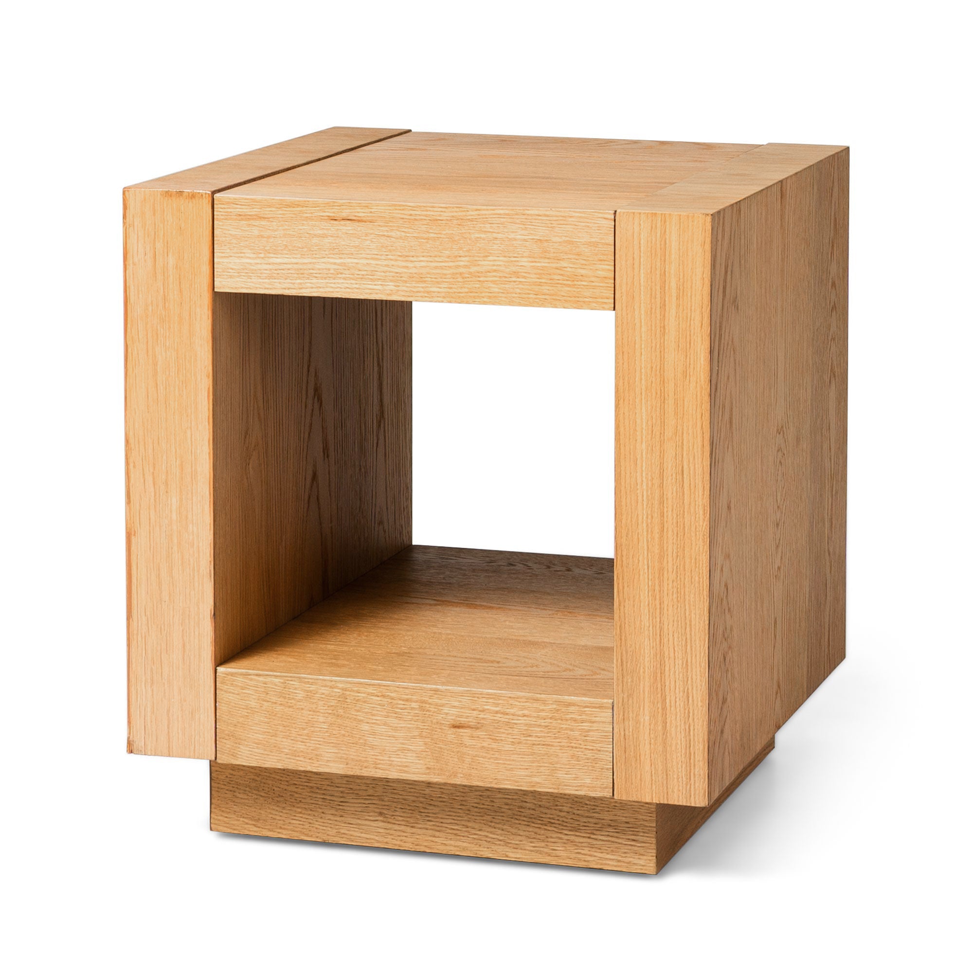 Artemis Contemporary Wooden Side Table in Refined Natural Finish