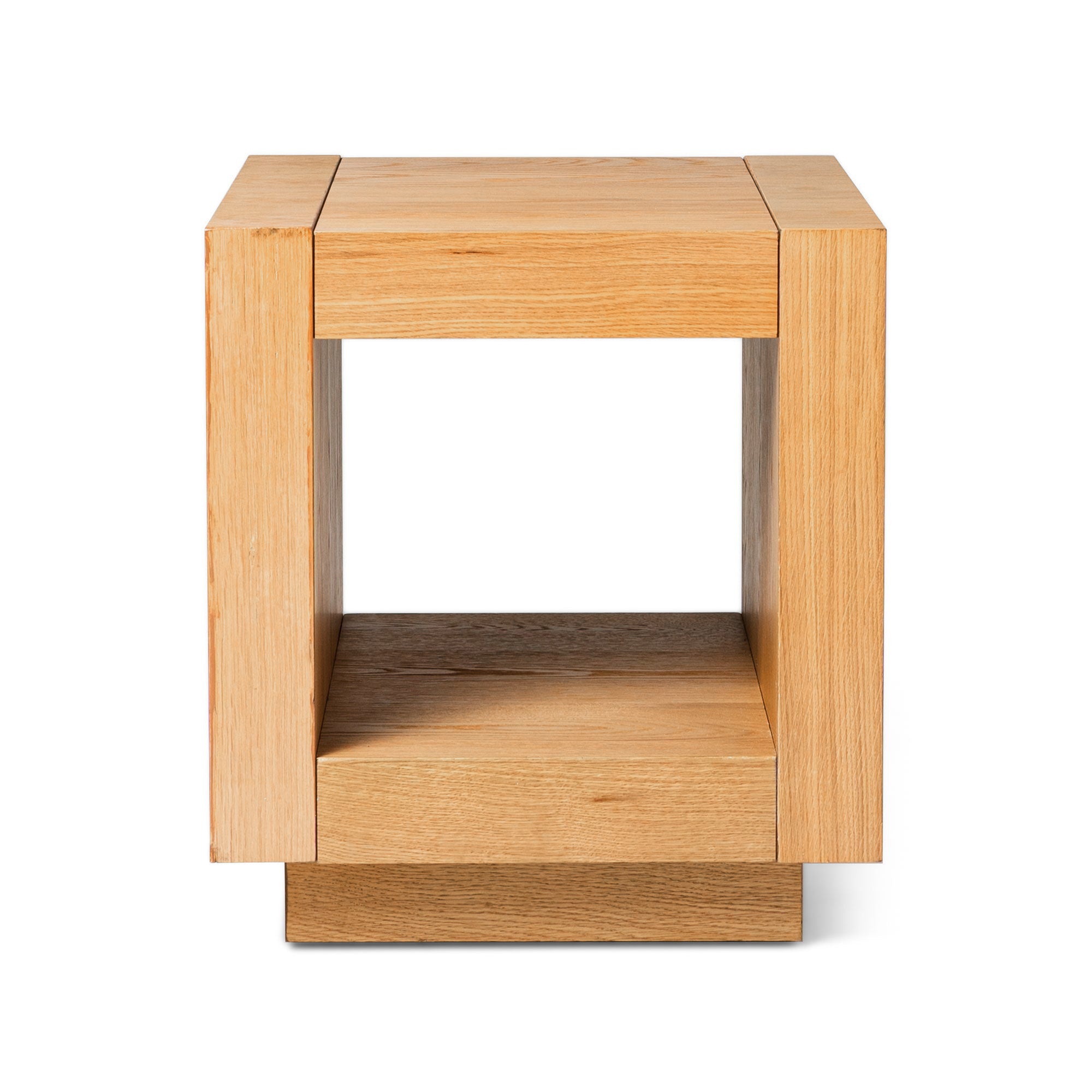 Artemis Contemporary Wooden Side Table in Refined Natural Finish