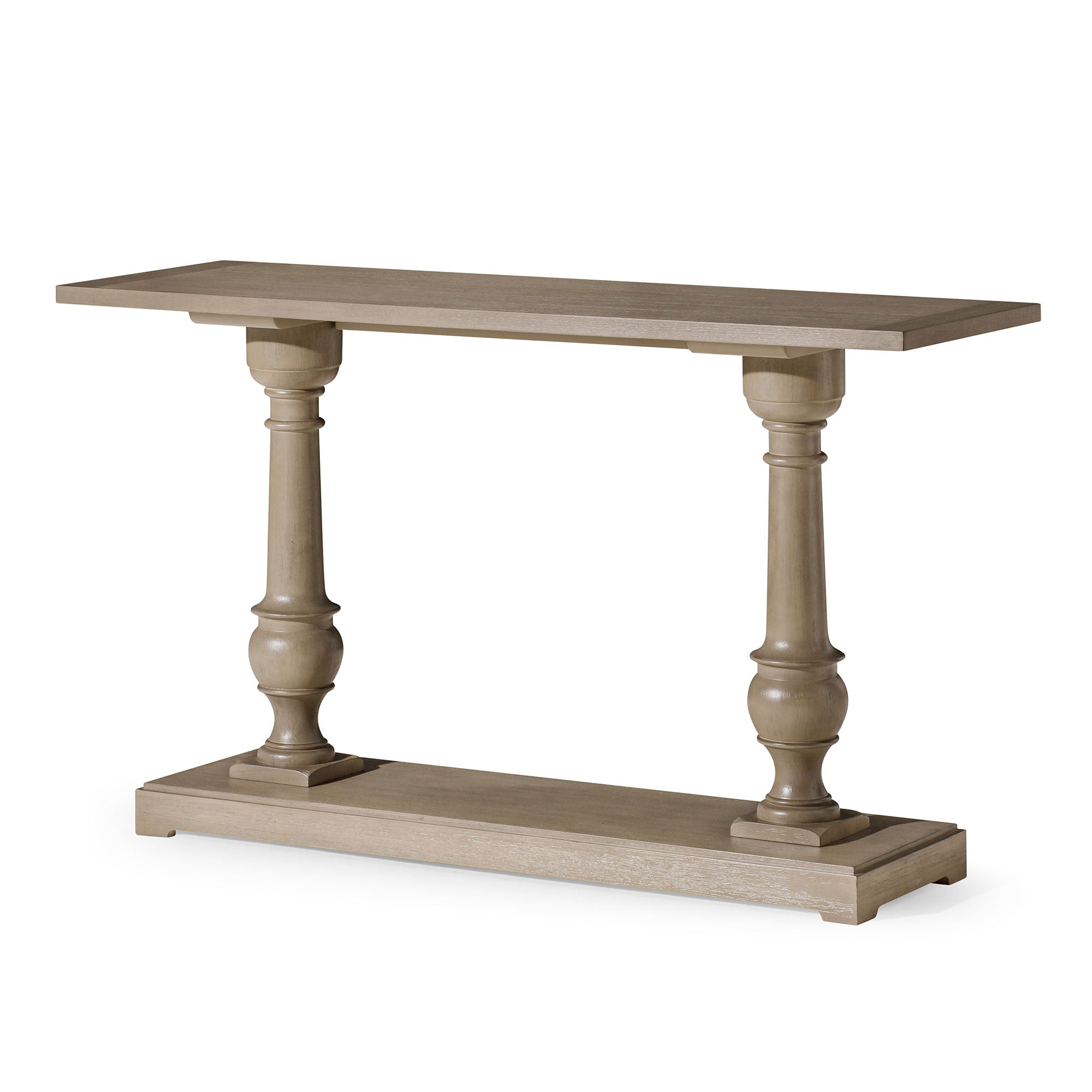 Arthur Traditional Wooden Console Table in Antiqued Grey Finish