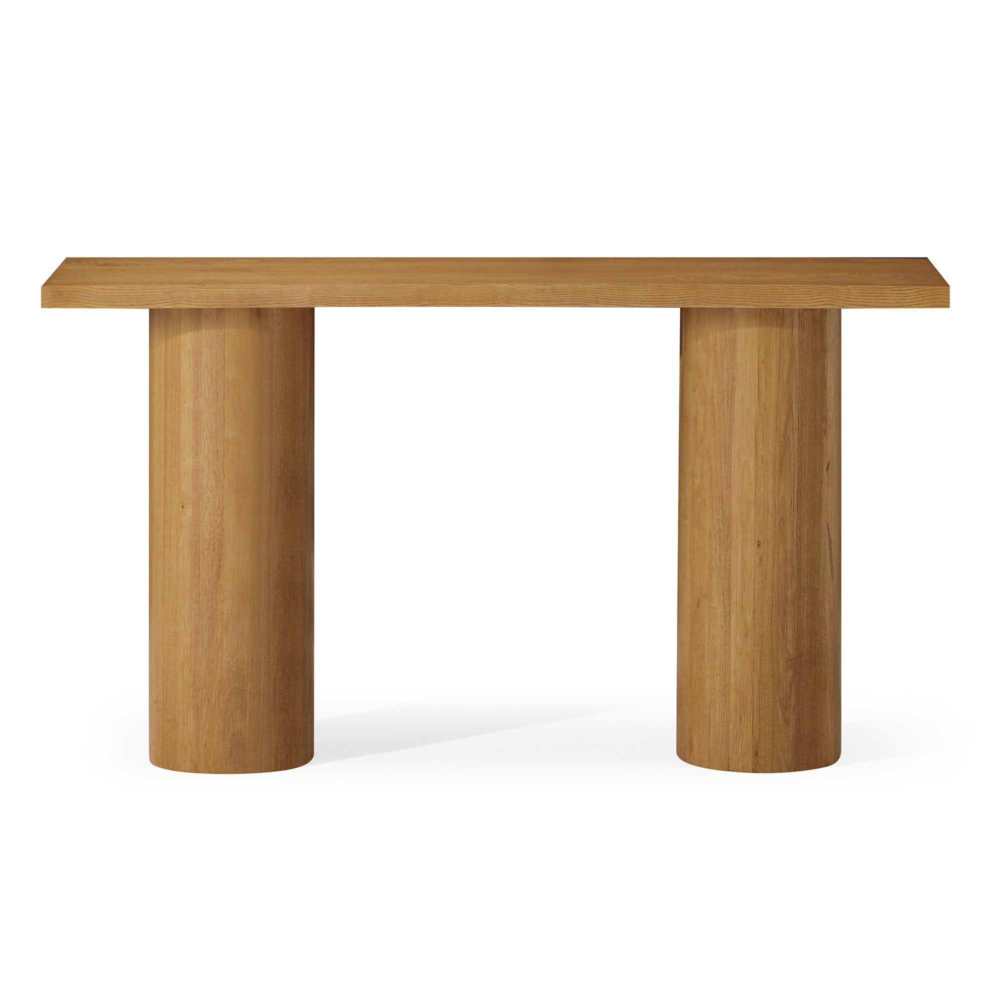 Lana Contemporary Wooden Console Table in Refined Natural Finish