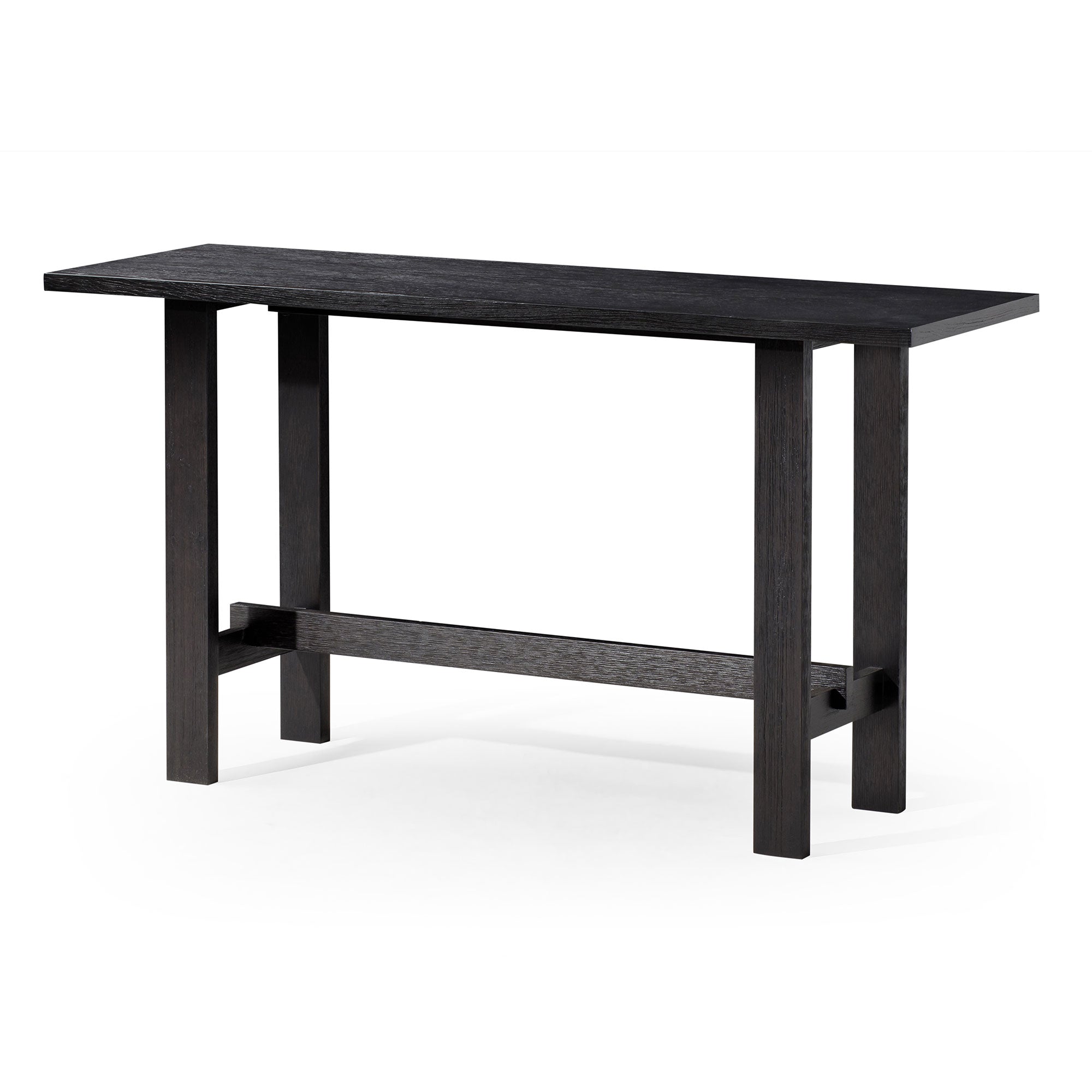 Hera Modern Wooden Console Table in Weathered Black Finish