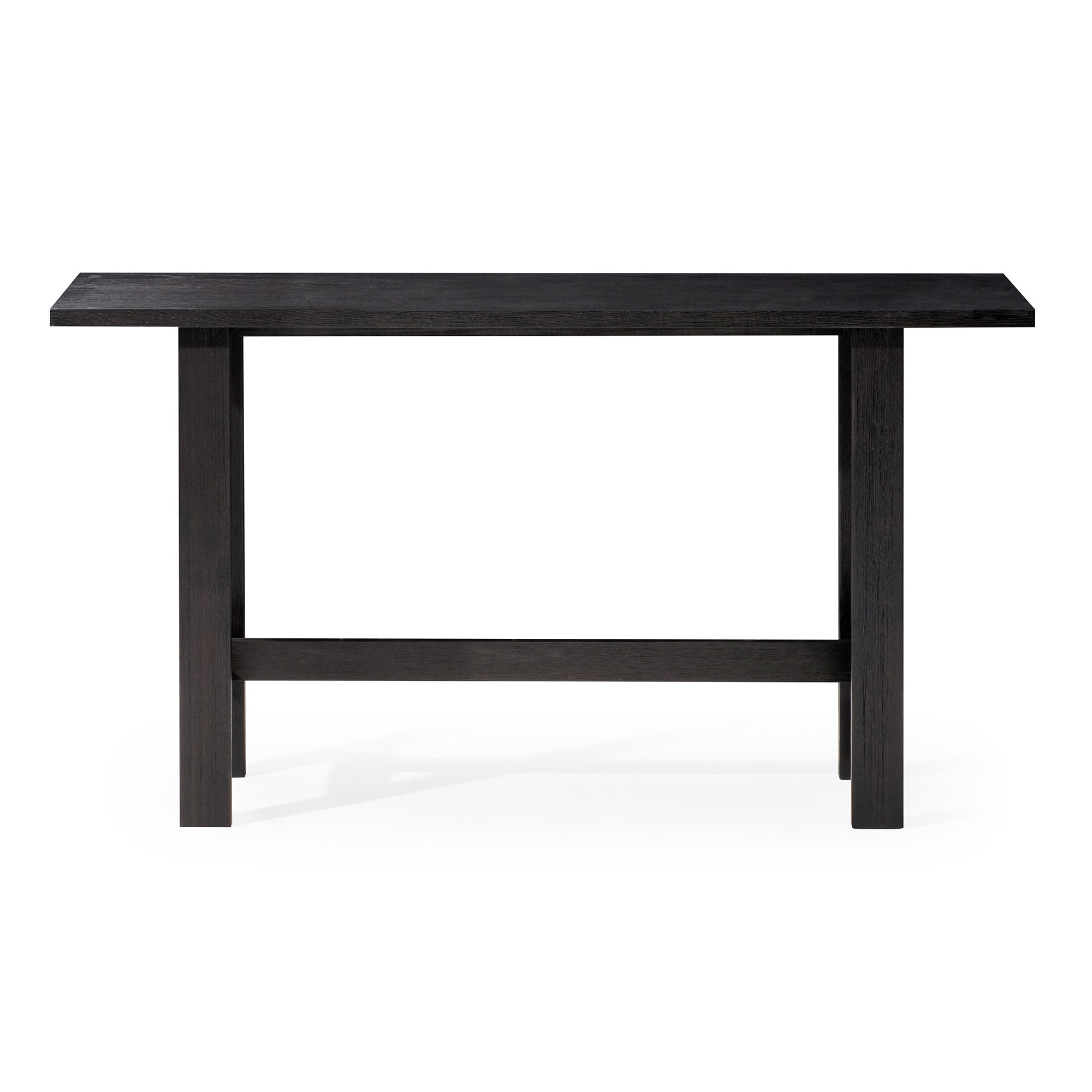 Hera Modern Wooden Console Table in Weathered Black Finish