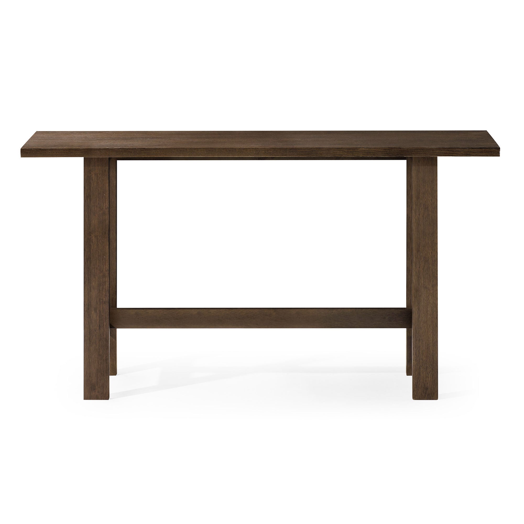 Hera Modern Wooden Console Table in Weathered Brown Finish