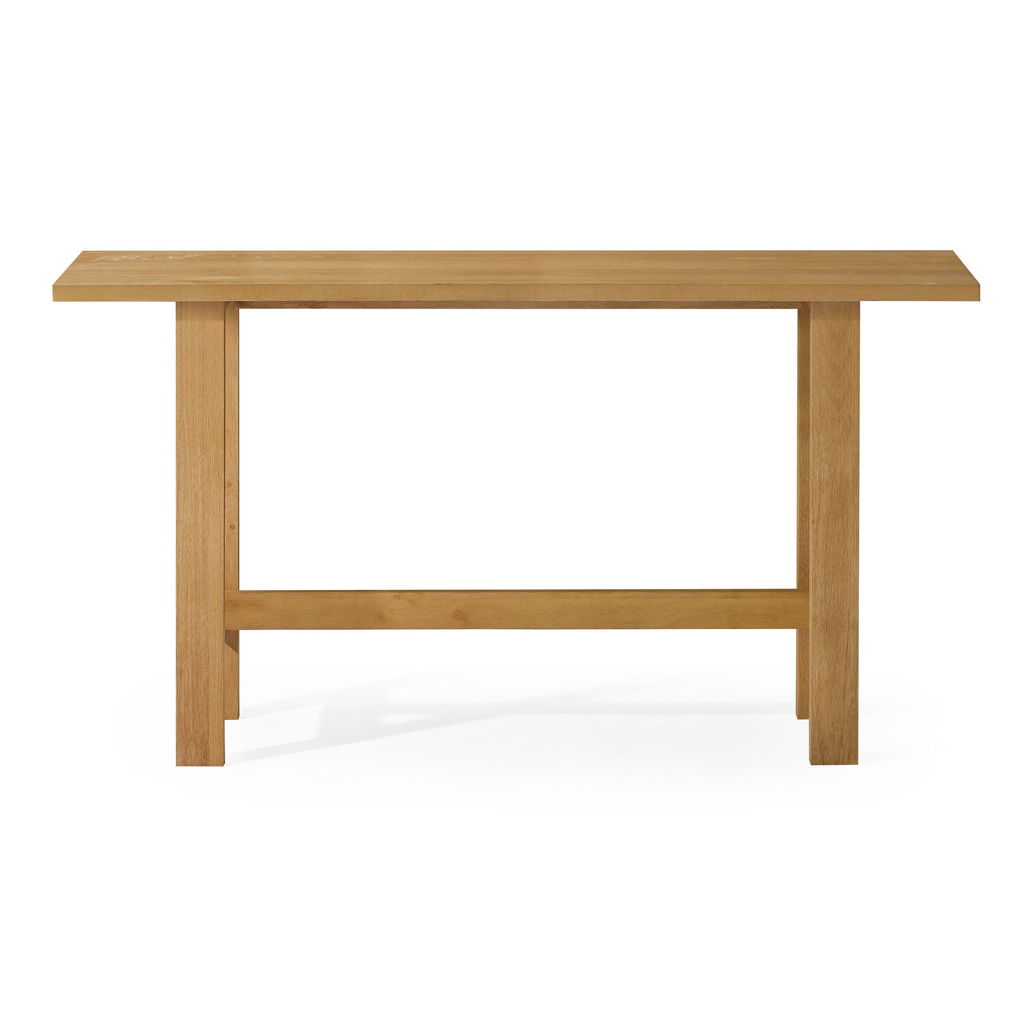 Hera Modern Wooden Console Table in Weathered Natural Finish